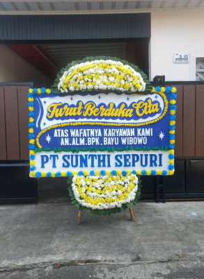 Papan Bunga Duka di 23 Ilir